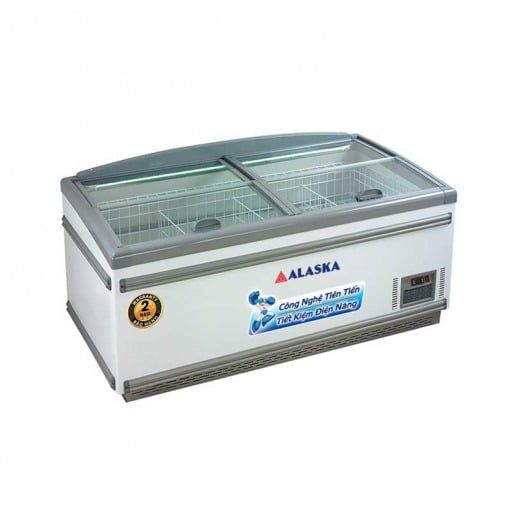 Tủ đông kính phẳng Alaska 700l SC-700Y