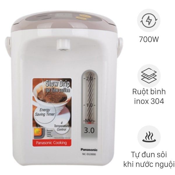 Bình thủy điện Panasonic NC-EG3000CSY 3 lít
