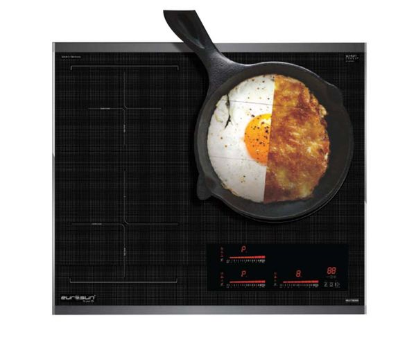 Bếp từ Eurosun EU-T905G âm tủ kính Schott Ceran 3 vùng nấu Inverter