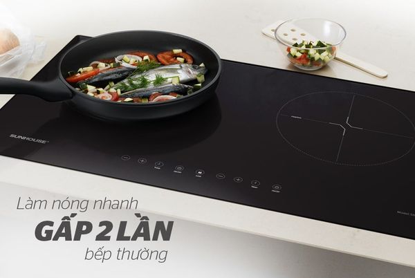 Bếp điện từ đôi Sunhouse SHB8100 kính Ceramic