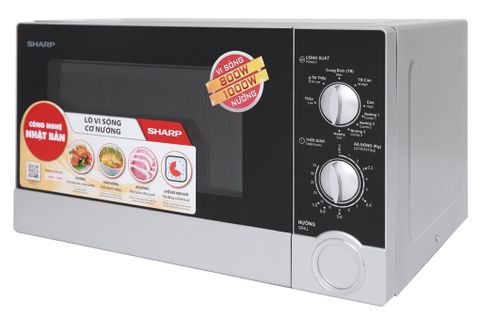 Lò vi sóng Sharp có nướng 1000 W R-G302VN-S