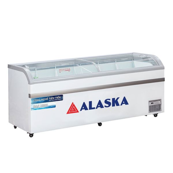 Tủ đông Alaska KC-550 mặt kính cong
