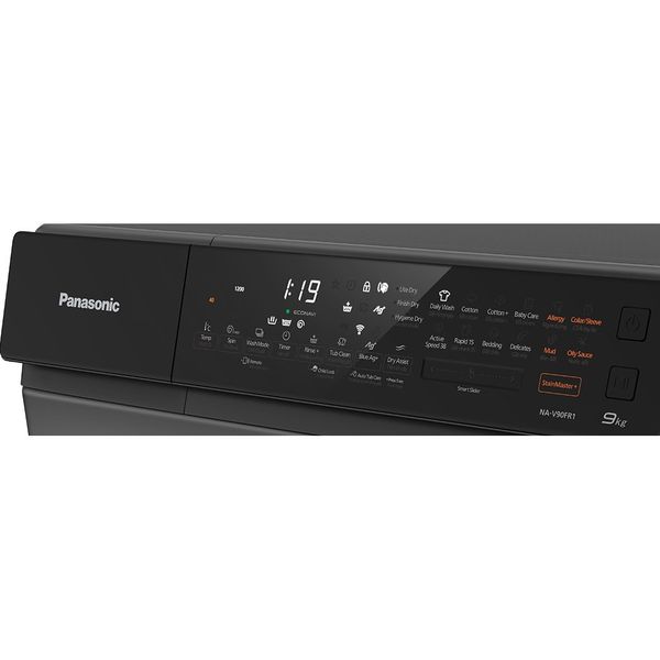 Máy giặt 9kg cửa trước lồng ngang sấy 2kg Panasonic NA-V90FR1BVT