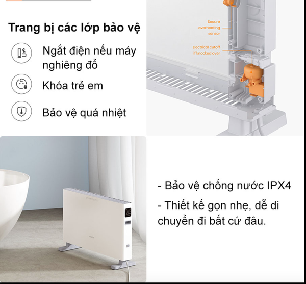 Máy sưởi điện cảm ứng Xiaomi SmartMi 1S DNQZNB05ZM