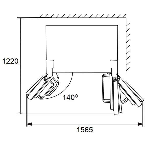 Tủ lạnh Hafele HF-SB6321FB side by side 632 lít Inverter