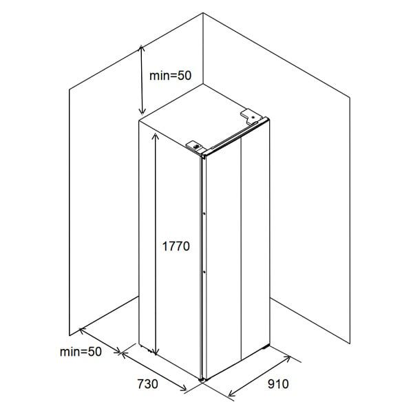 Tủ lạnh Hafele HF-SB6321FB side by side 632 lít Inverter
