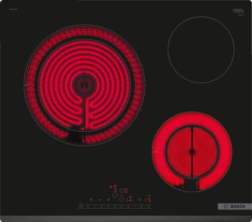Bếp từ Bosch PKK631FP8E 3 vùng nấu kính Schott Ceran cảm ứng DirectSelect Front-Bevel