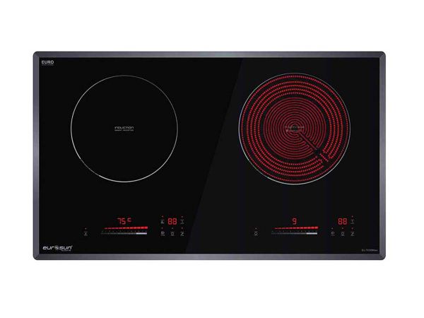 Bếp từ Eurosun EU-T256Max 2 lò từ 9 mức công suất nấu Booster Tổng công suất 3500W