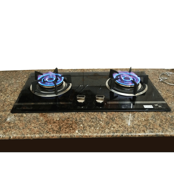 Bếp gas âm Eurosun EU-GA281 mặt kính cường lực chịu nhiệt dày 8mm vát 4 cạnh mâm chia lửa bằng đồng Italy Design