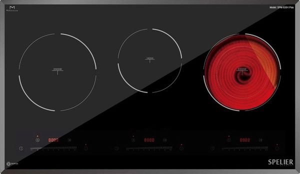 Bếp từ hồng ngoại Spelier SPM-938H-Plus Interver 3 vùng nấu