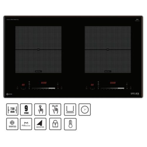 Bếp từ Spelier SPE-IC1189-EG Interver 2 vùng nấu âm tủ