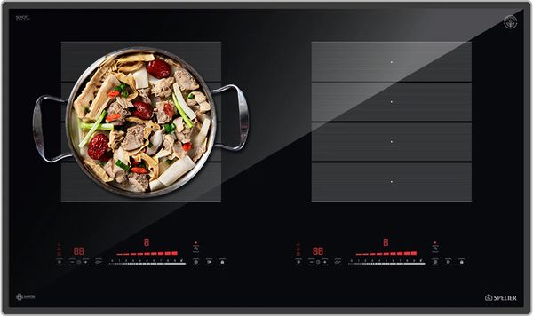 Bếp từ Spelier SPE-IC1188-SE Interver âm tủ 2 vùng nấu 48000w