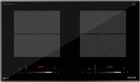 Bếp từ Spelier SPM-T75K-Plus Interver 2 vùng nấu âm tủ mặt kính Millennium