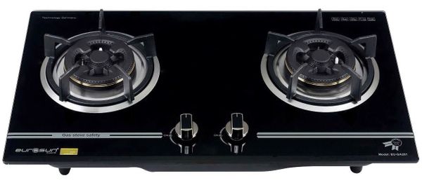 Bếp gas âm Eurosun EU-GA281 mặt kính cường lực chịu nhiệt dày 8mm vát 4 cạnh mâm chia lửa bằng đồng Italy Design