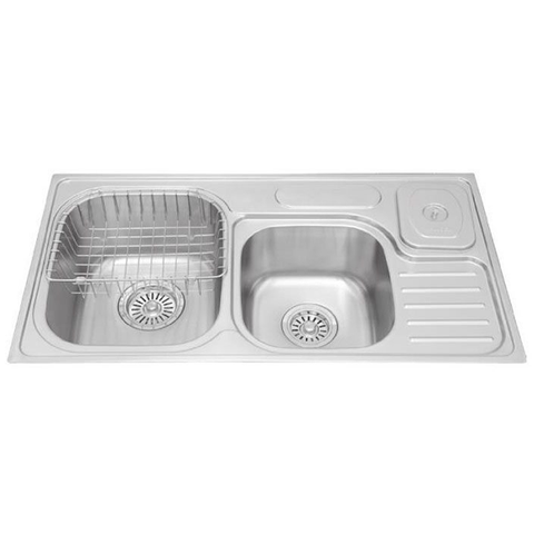 Chậu rửa inox Malloca MS-1024 thép không rỉ 304