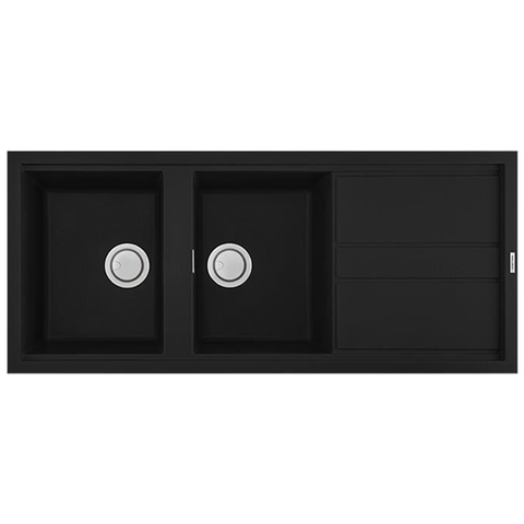 Chậu rửa đá Malloca K-50040 bột đá Granite tự nhiên và chất kết dính bề mặt phủ Nano Bạc