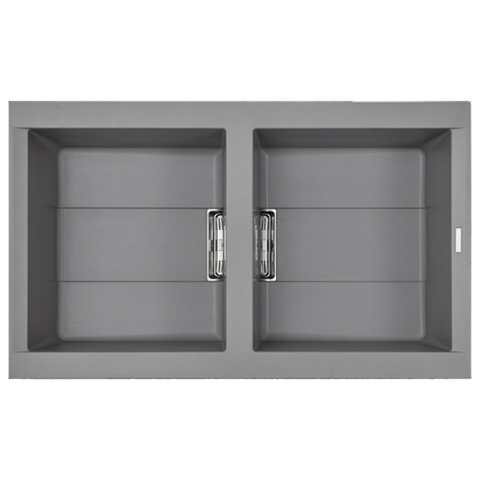 Chậu rửa đá Malloca K-450 Bột đá Granite tự nhiên nano bạc diệt khuẩn 100%