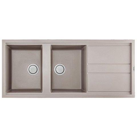 Chậu rửa đá Malloca K-50043 đá Granite nano bạc