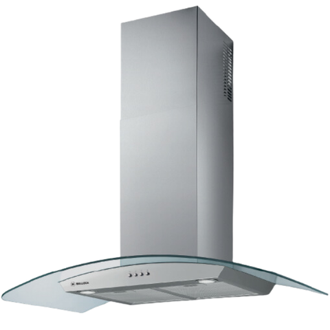 Máy hút mùi áp tường Malloca DELTA-K890V kính cong phím bấm