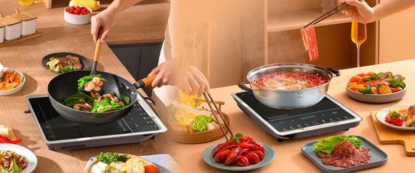 Bếp từ EU-T185S 1 vùng nấu bảng điều kiển thông minh kính cường lực