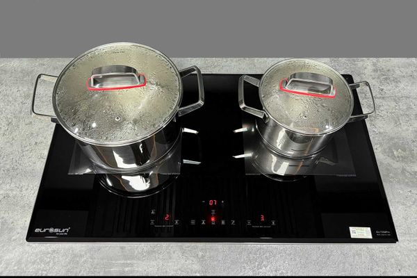 Bếp từ Eurosun EU-T256Pro 2 vùng nấu 9 mức công suất kính Platinum