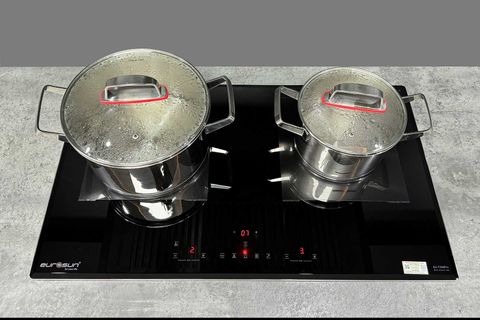 Bếp từ Eurosun EU-T256Pro 2 vùng nấu 9 mức công suất kính Platinum