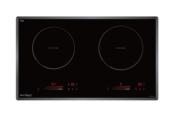 Bếp từ đôi Eurosun EU-T508Max kính Platinum 2 vùng nấu 12 công suất