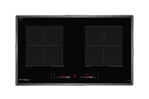 Bếp từ đôi Eurosun EU-T715Pro kính Schott Ceran 2 vùng nấu 9 công suất