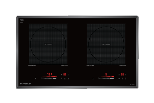 Bếp từ Eurosun EU-T726Pro Inverter kính SchottCeran 2 vùng nấu 12 công suất
