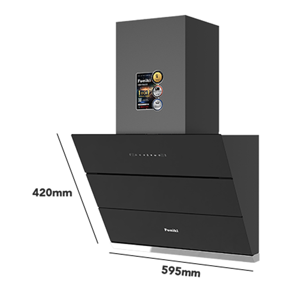 Máy hút mùi Funiki HKH9688 rộng 60cm kính vát