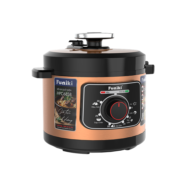 Nồi áp suất điện Funiki HPC6858 dung tích 6L