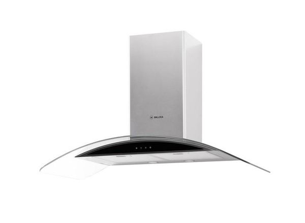 Máy hút mùi áp tường Malloca Gama K3155.7 kính cong