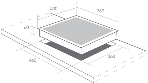 Bếp gas âm Canzy CZ 662