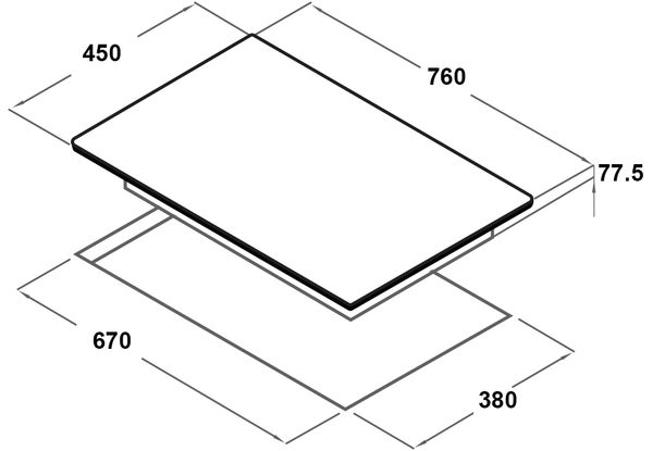 Bếp từ Spelier SPE-IC1188-DE Interver âm tủ 2 vùng nấu