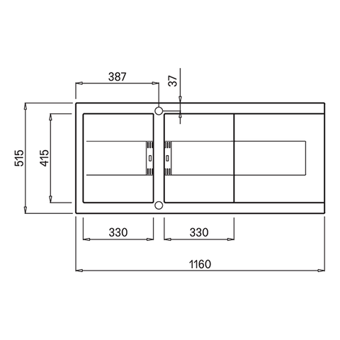 Chậu rửa đá Malloca K-500 bột đá Granite tự nhiên nano bạc diệt khuẩn 100%