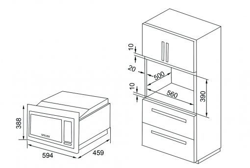 Lò vi sóng Spelier SP-8213EU