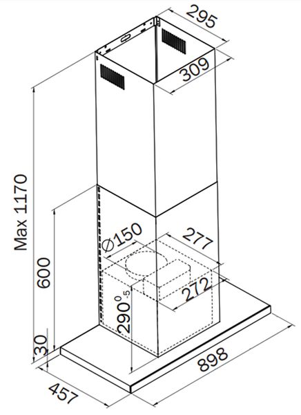 Máy hút mùi Spelier SP-110DC-90cm DC Inverter 90W