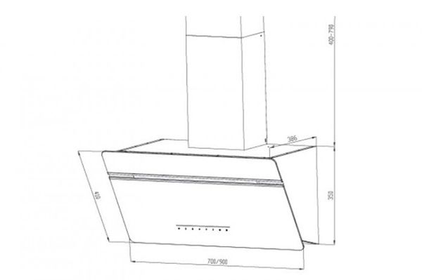 Máy hút mùi Eurosun EH-70CN73 gắn tường 5 tốc độ