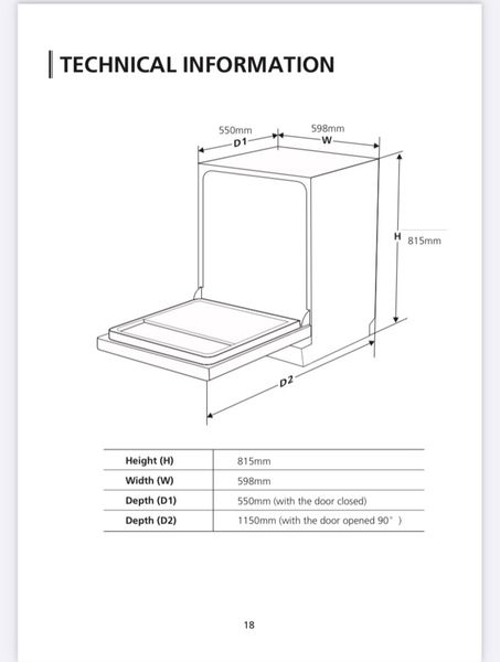 Máy Rửa Bát Kaff KF-BISW12 Âm Tủ