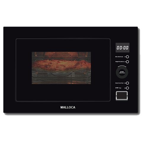 Lò vi sóng Malloca MW-927BG đen âm tủ nút bấm 27 lít