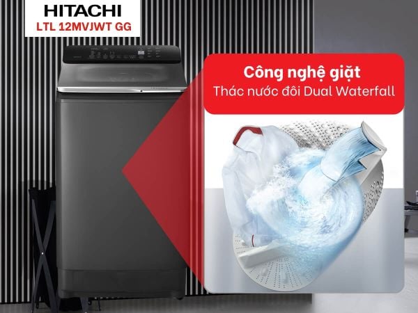 Máy giặt Hitachi LTL 12MVJWT GG 12kg