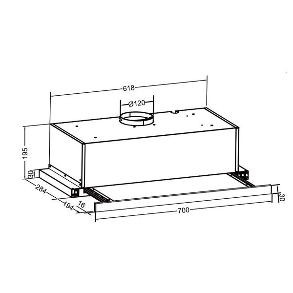 Máy hút mùi Eurosun EH-70AF85B âm tủ 3 tốc độ