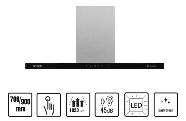 Máy hút mùi Spelier SP-110DC-90cm DC Inverter 90W