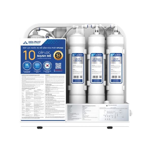 Máy lọc nước RO để gầm Hòa Phát HPU466 10 Lõi