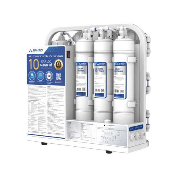 Máy lọc nước RO để gầm Hòa Phát HPU466 10 Lõi