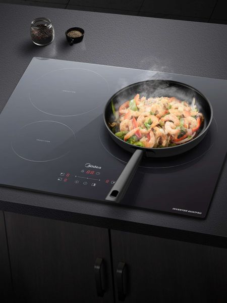 Bếp từ Midea MC-IT7423 Inverter 3 vùng nấu kính Schoot Ceran