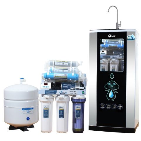 Máy lọc nước RO FujiE RO-09 tinh khiết thông minh 9 cấp lọc tủ cường lực