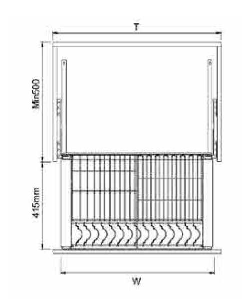 Giá Bát Đĩa Faster FS BP90G304 Tủ Dưới