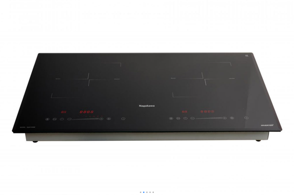Bếp điện từ Nagakawa NAG1202M âm tủ 2 vùng nấu chống trào