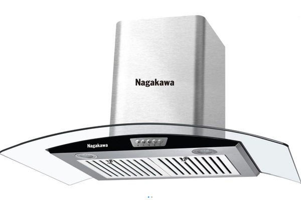Máy hút mùi Nagakawa NAG1857 kính cong Inox 3 tốc độ